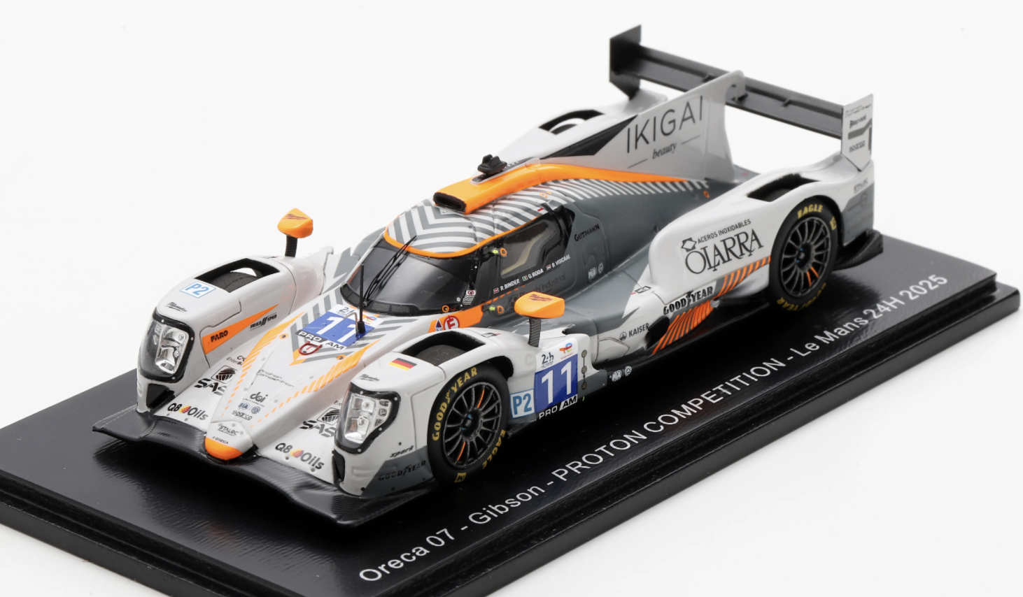 ORECA 07 - GIBSON NO.11 PROTON COMPETITION LE MANS 24H 2025 G. RODA - R. BINDER - B. VISCAAL SPARK 1/43