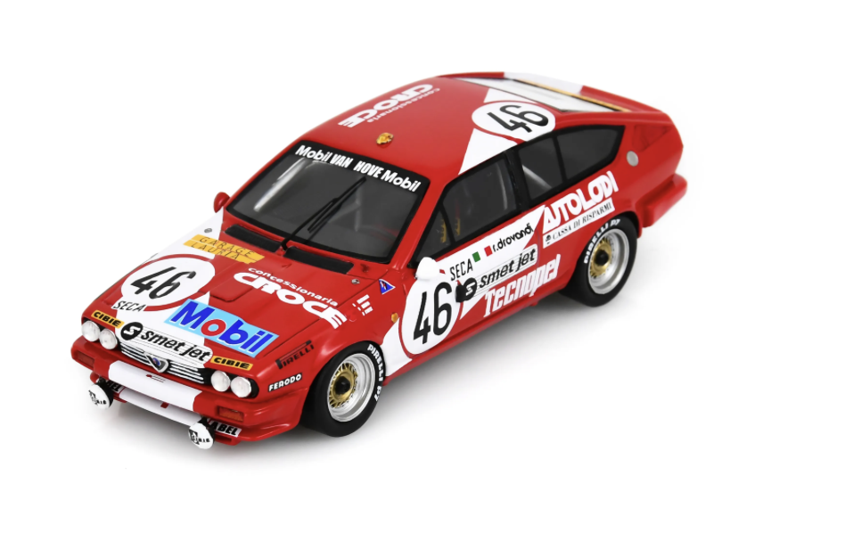 ALFA ROMEO GTV 6 NO.46 14TH 24H SPA 1982 R. DROVANDI - V. CIARDI - R. CROCE SPARK 1/43