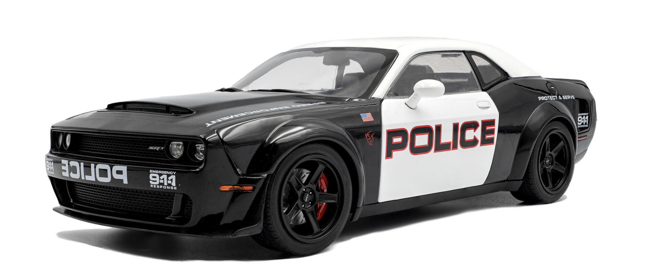 DODGE CHALLENGER DEMON  HIGHWAY POLICE SOLIDO 1/18