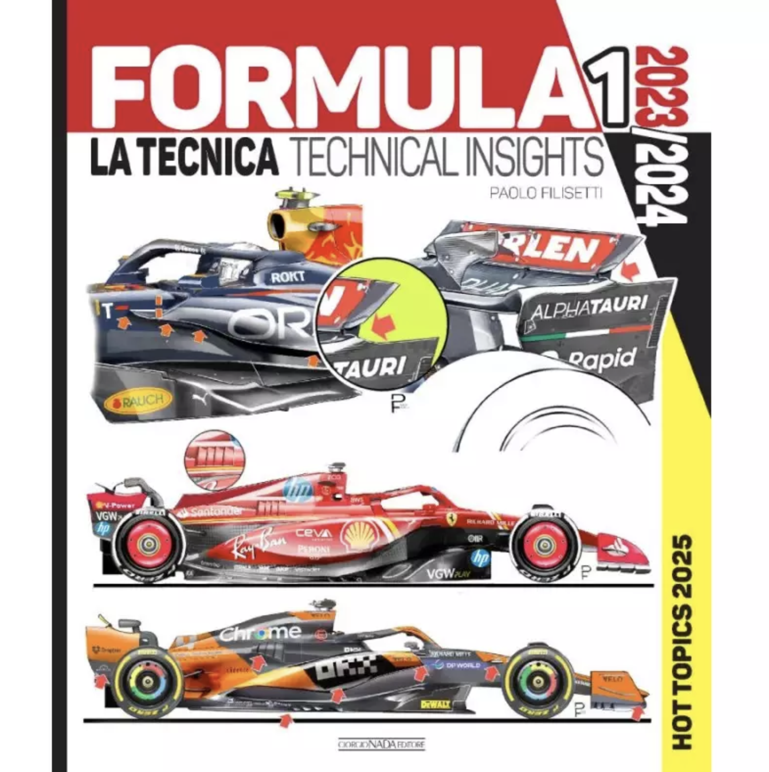 A great classic of technical motorsport literature focusing on F1 is back: the book Formula 1. Technical insights, written by Paolo Filisetti, one of the most respected draftsmen and technical writers within the “Circus”, analyses the principal technical