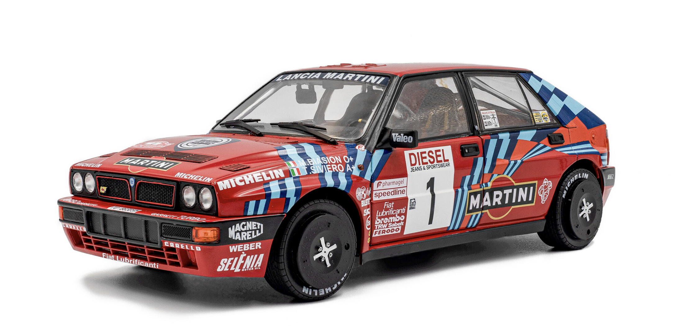 LANCIA DELTA HF INTEGRALE  RALLY SAN REMO  1989 SOLIDO 1/18