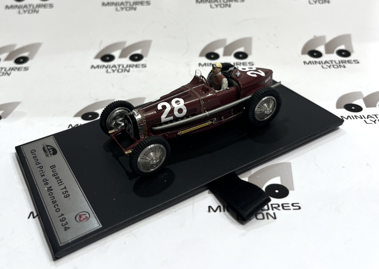 BUGATTI T59 GRAND PRIX MONACO 1934 #28 PANTHEON  1/43