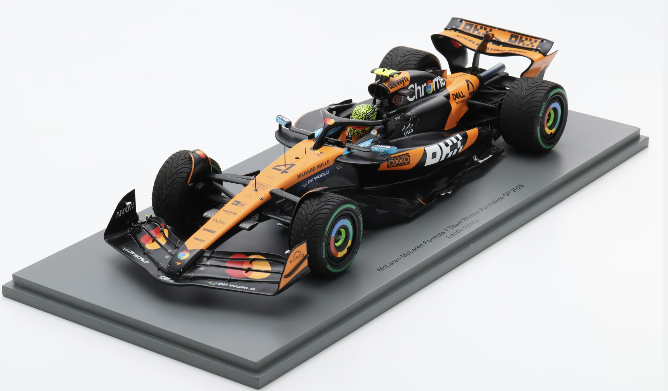 McLaren MCL39 No.4 McLaren Formula 1 Team Winner Australian GP 2025 Lando Norris SPARK 1/18