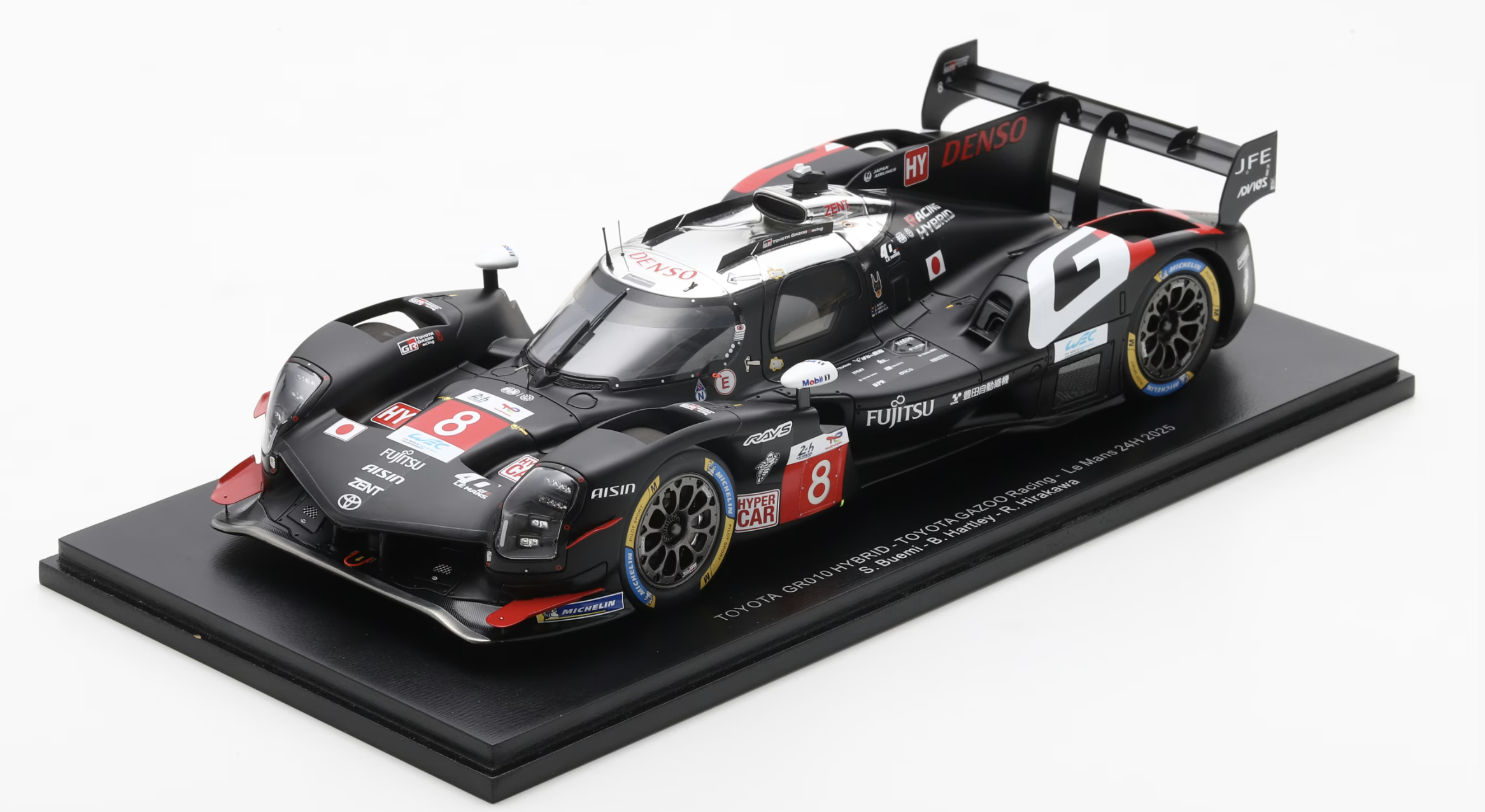 Toyota GR010 - Hybrid No.8 TOYOTA GAZOO RACING Le Mans 24H 2025 S. Buemi - B. Hartley - R. Hirakawa SPARK 1/18