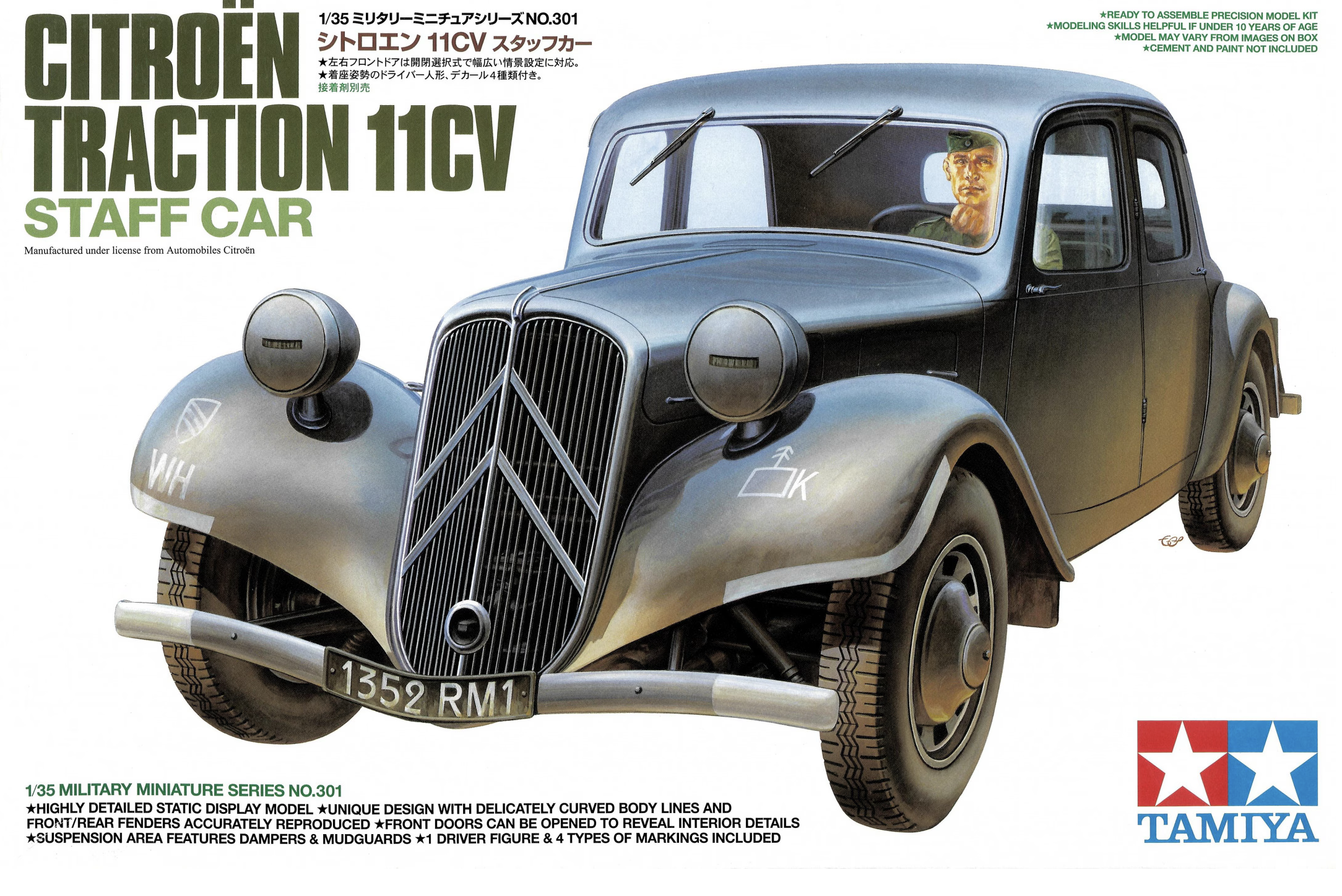 Citroën Traction 11CV Staff Car 1/35 TAMIYA