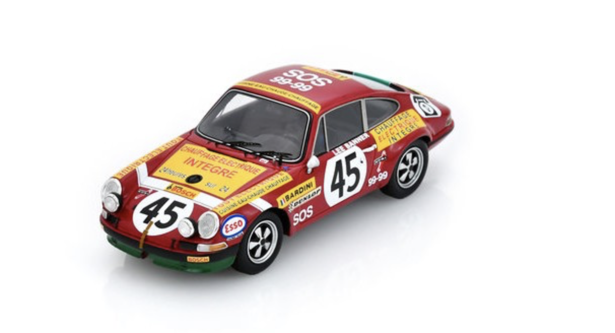 PORSCHE 911 ST 2.5 N°45 24H Le Mans 1972 D. Bardini - "Lee Banner" 1/43 SPARK