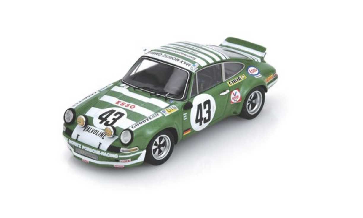 PORSCHE Carrera RSR 2.8 N°43 24H Le Mans 1973 G. Quist - J. Zink - M. Laub  1/43 SPARK