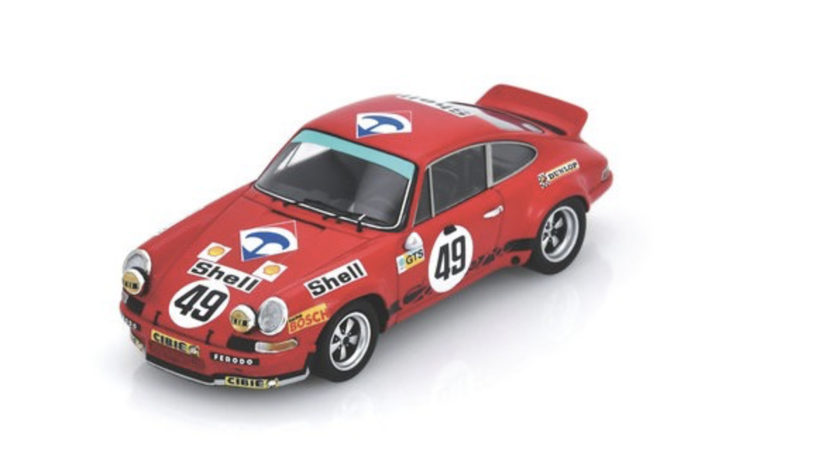 PORSCHE Carrera RSR 2.8 N°49 24H Le Mans 1973 J. Egreteaud - J-C. Lagniez 1/43 SPARK