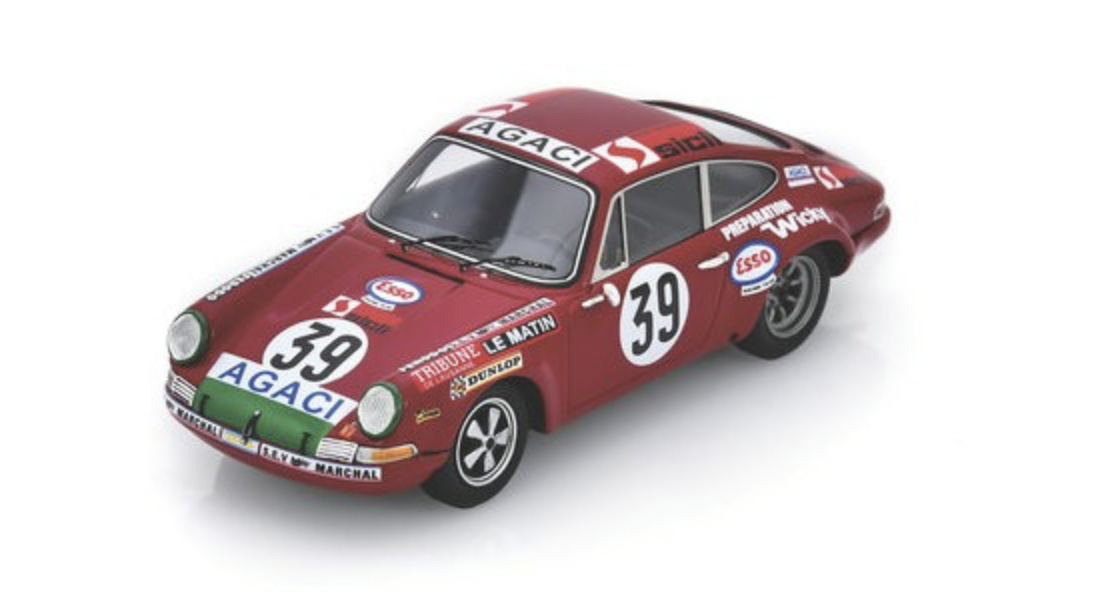 PORSCHE 911S N°39 11ème 24H Le Mans 1971 G. Verrier - G. Foucault 1/43 SPARK