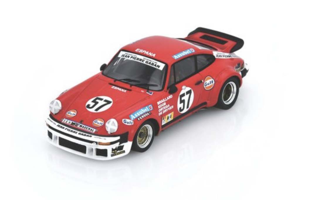 PORSCHE 934 N°57 24H Le Mans 1977 W. Braillard - G. Ortega - N. Koob 1/43 SPARK