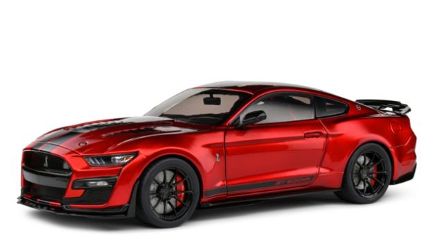 Shelby Mustang GT500KR Red and Black Stripes 2023 Solido 1/18