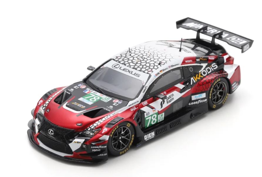 LEXUS RC F LMGT3 N°78 - AKKODIS ASP TEAM - Le Mans 2025 24H A. Robin - J. Hawksworth - F. Gehrsitz Spark 1/43