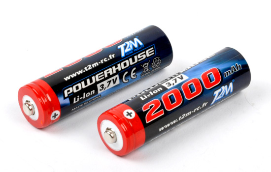 PAIR OF ACCUSES 3,7V LI-ION 2000 MAH