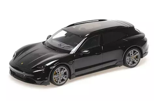 PORSCHE TAYCAN CUV TURBO S 2021 BLACK MINICHAMPS 1/18°