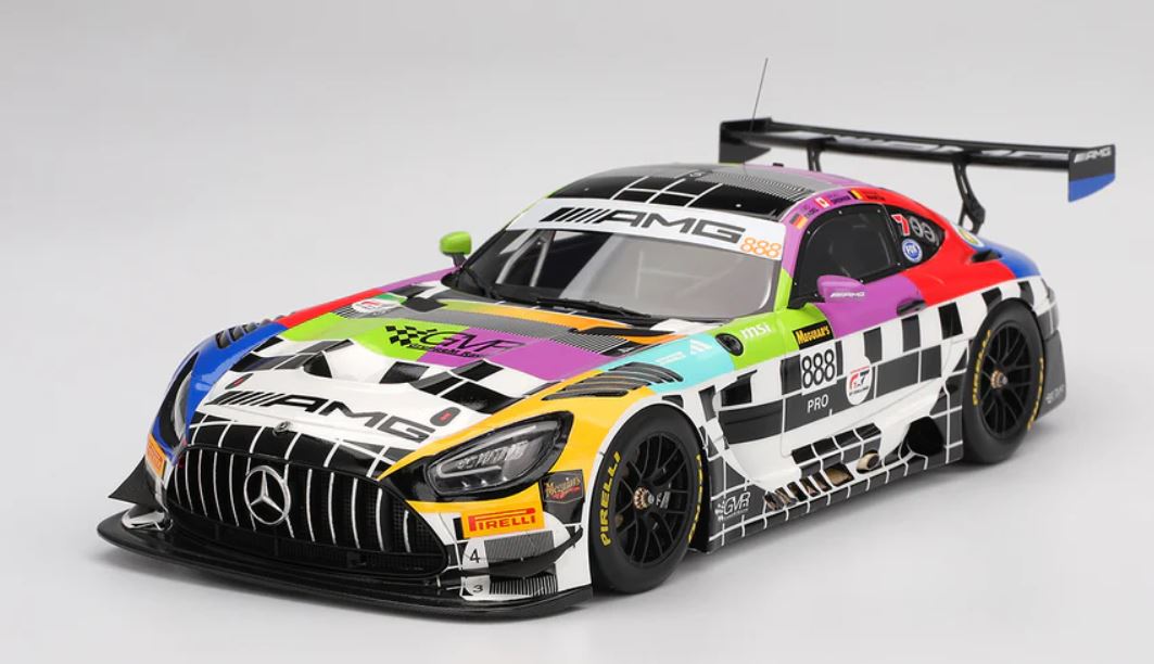 MERCEDES AMG GT GT3 EVO N°888 MERCEDES-AMG GROUPPEM 12H Bathurst 2025 Engel - Martin - Grenier TOP SPEED 1/18