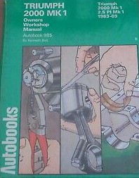 TRIUMPH 2000 MK 1 OWNER'S WORKSHOP MANUAL