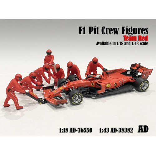 SET DE FIGURINES MECANICIENS FERRARI AMERICAN DIORAMA 1/18°