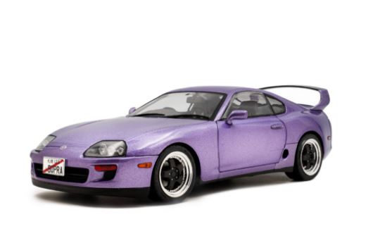 Toyota Supra Mk4 A80 violet métallisé 1993 SOLIDO 1/18