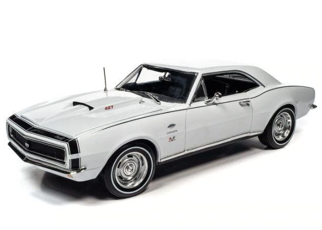 CHEVROLET CAMARO SS 427 YENKO 1967 BLANCHE AUTO WORLD 1/18°