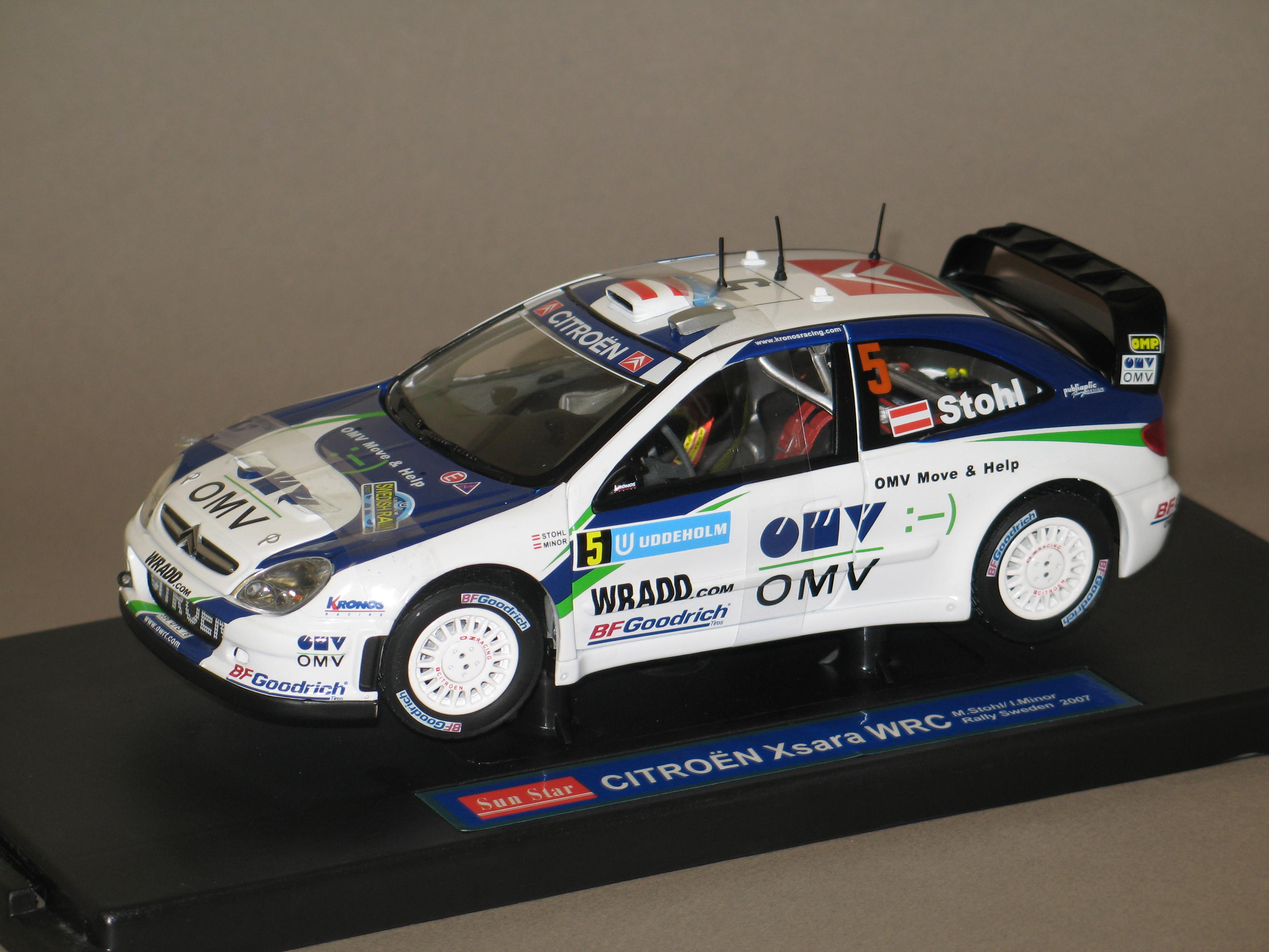 CITROEN XSARA WRC STOHL 2007 SUN STAR 1/18°