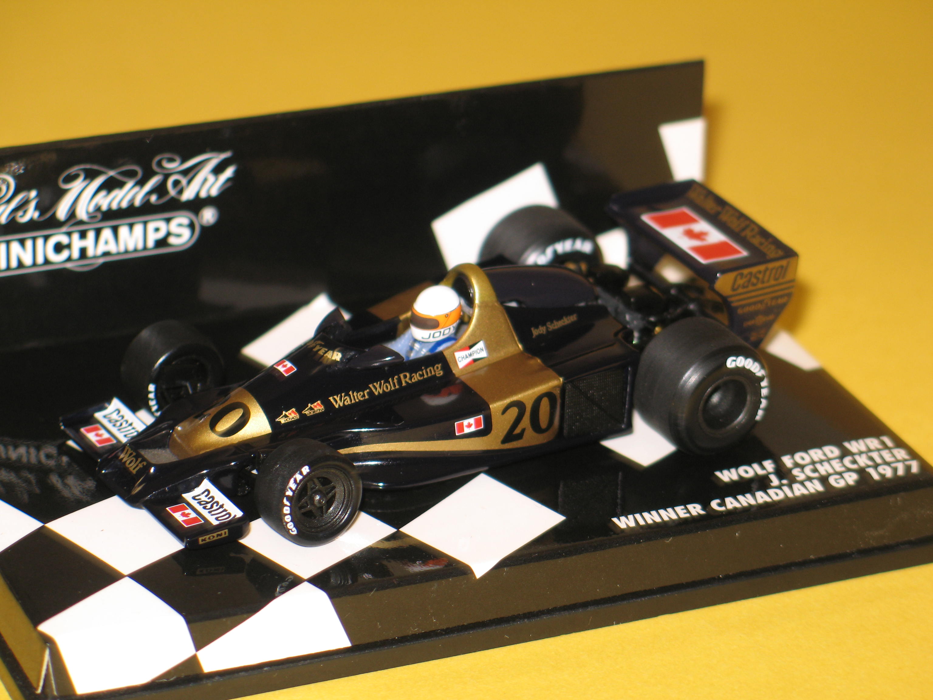 WOLF FORD WR1 SCHECKTER WINNER CANADA 1977 MINICHAMPS 1/43°