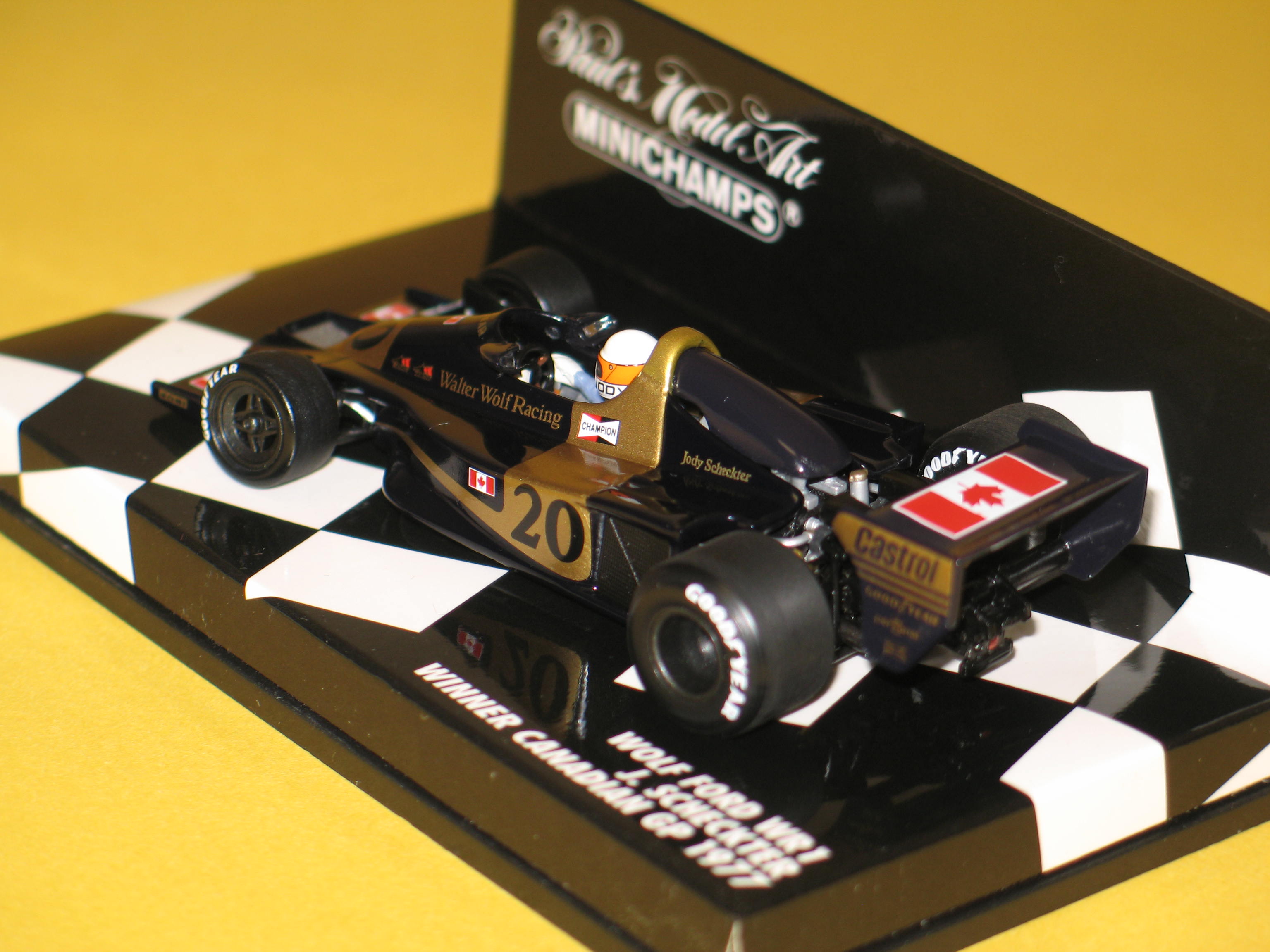 WOLF FORD WR1 SCHECKTER WINNER CANADA 1977 MINICHAMPS 1/43°