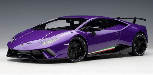 LAMBORGHINI HURACAN PERFORMANTE VIOLET AUTO ART 1/12°