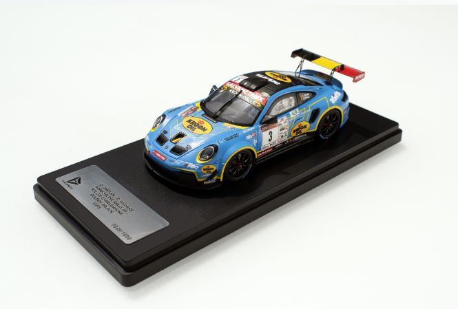 PORSCHE 992 rallye GT+ bleue CHERAIN/WITHERS DMS 1/43