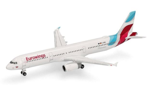Herpa Wings Eurowings Airbus A321-200 D-AIDO  - HERPA 1/500