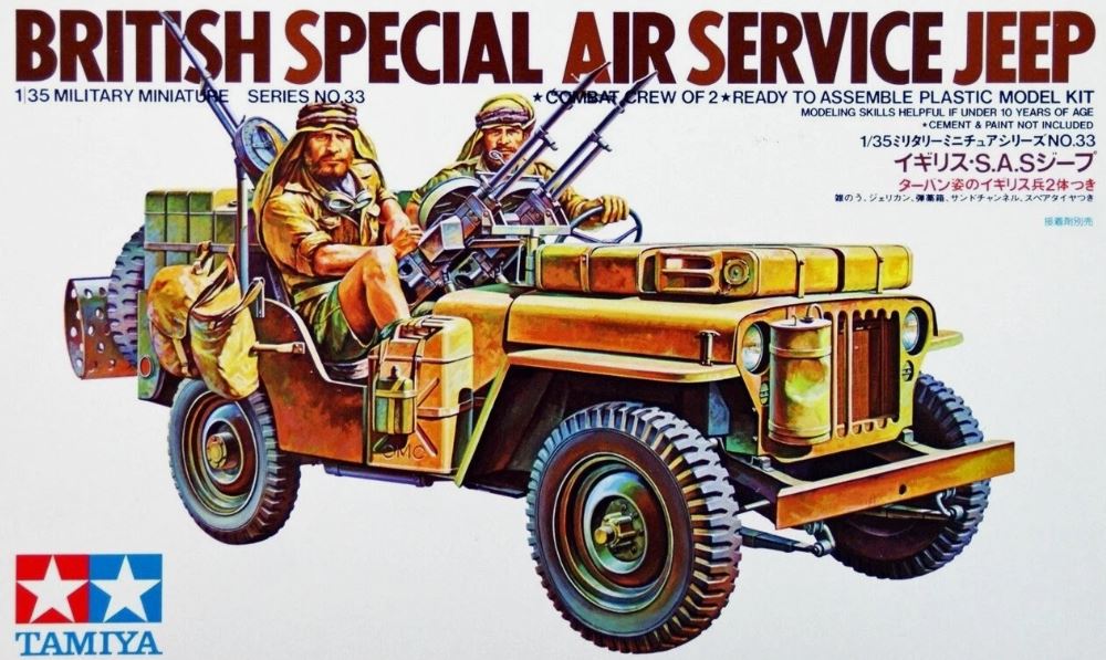 British Special Air Service Jeep Tamiya 1/35