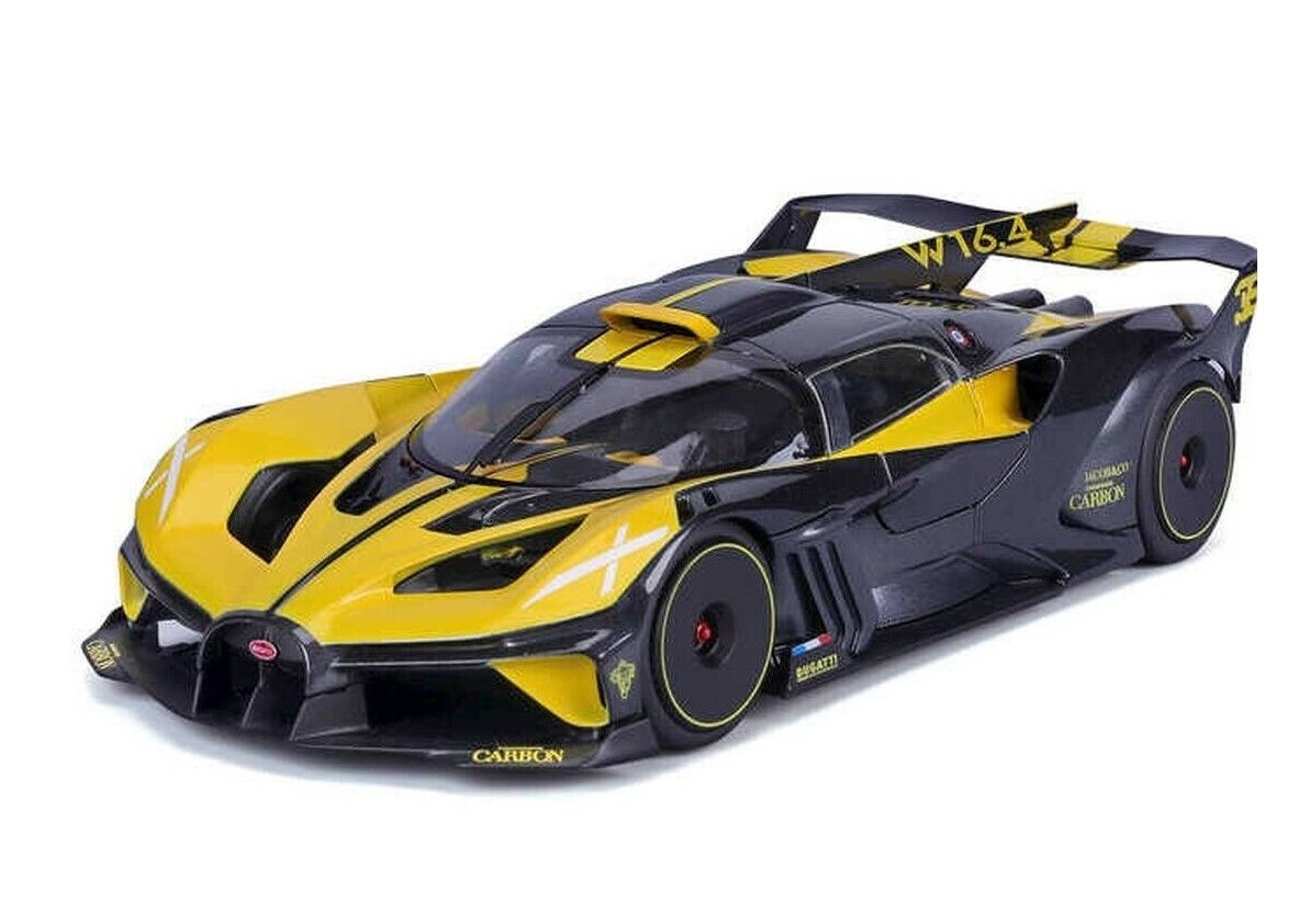 BUGATTI BOLIDE 2021 JAUNE BURAGO 1/18°