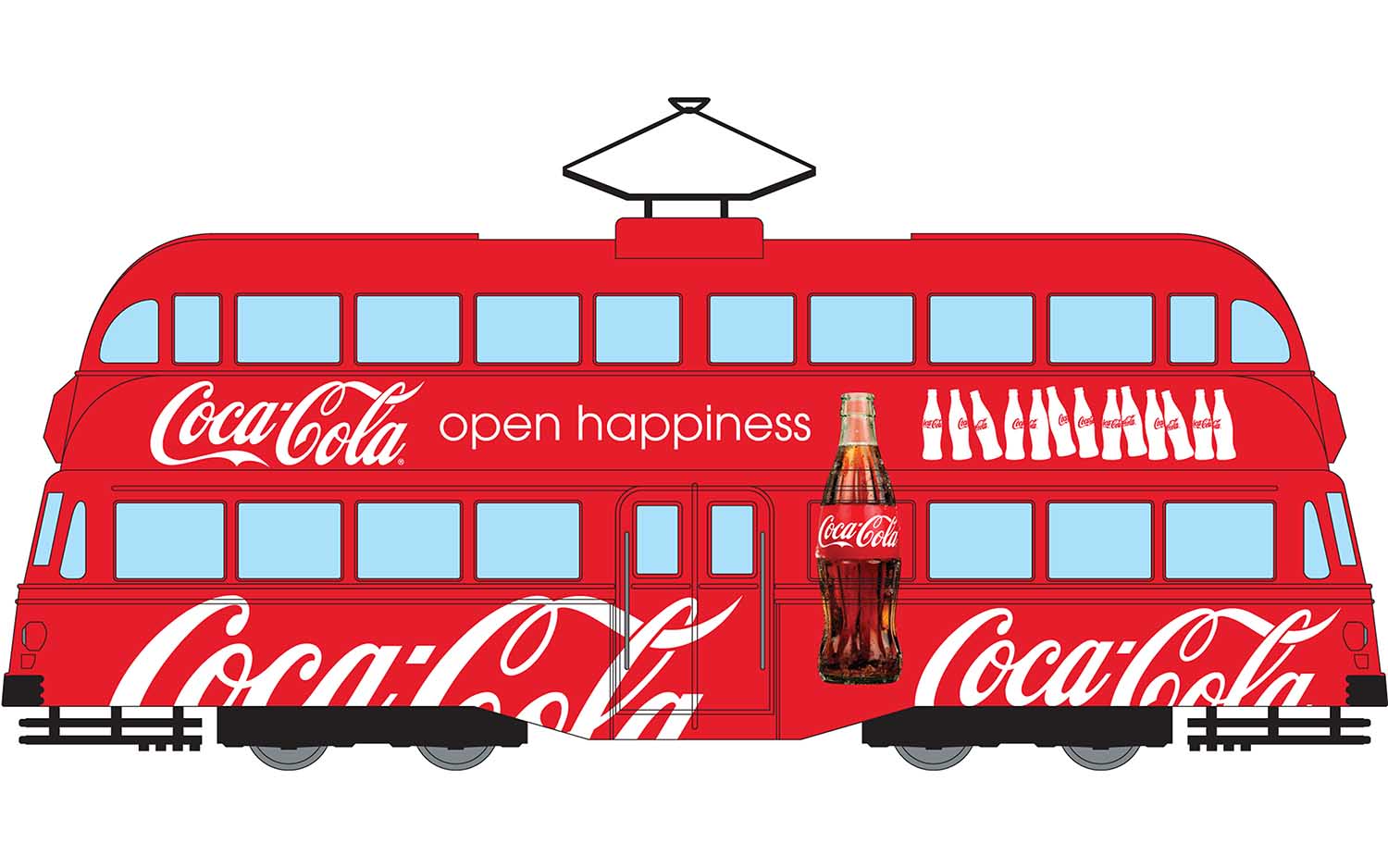 DOUBLE DECKER TRAM "COCA-COLA" CORGI 1/76°