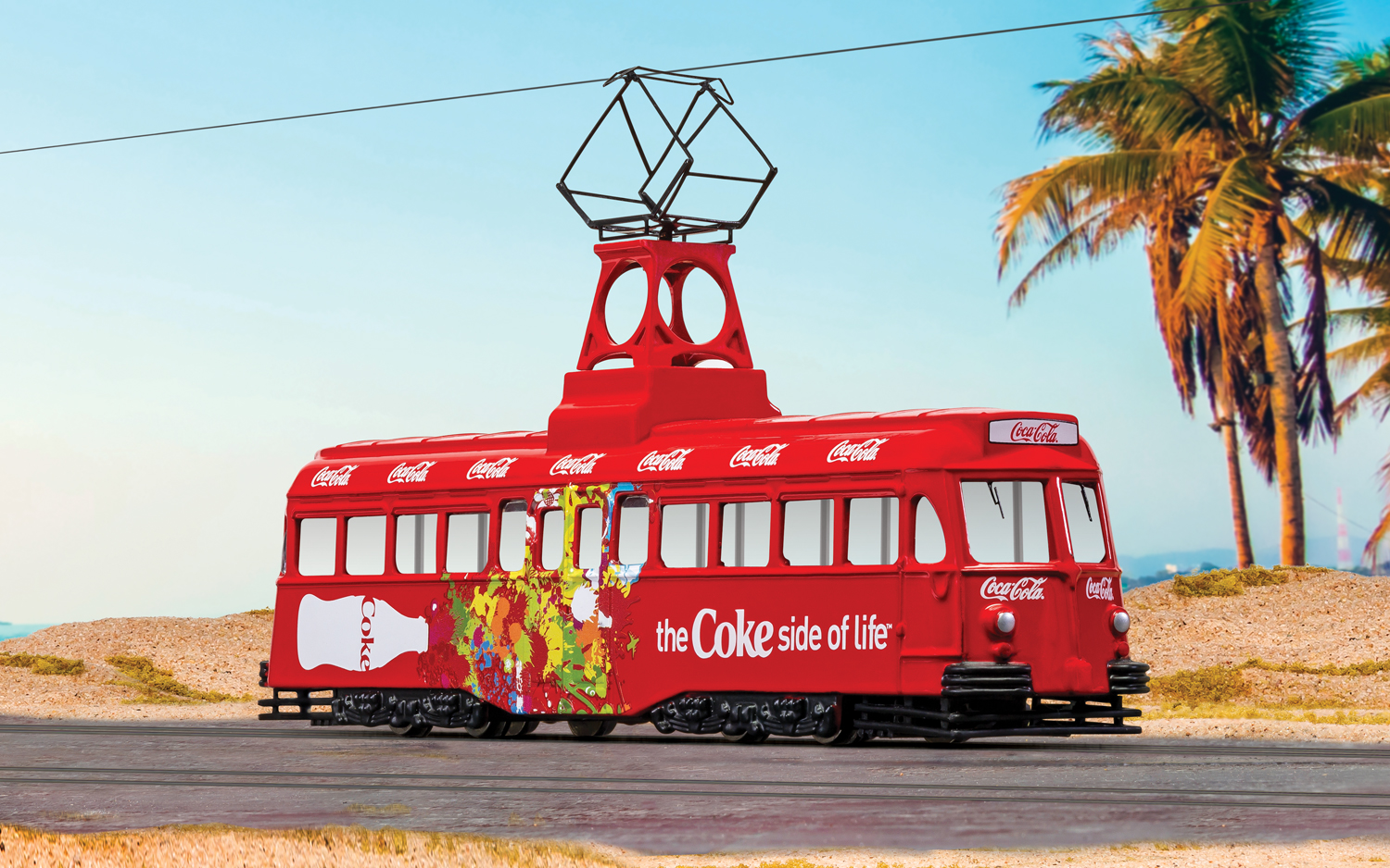 SINGLE DECKER TRAM "COCA-COLA" CORGI 1/76°