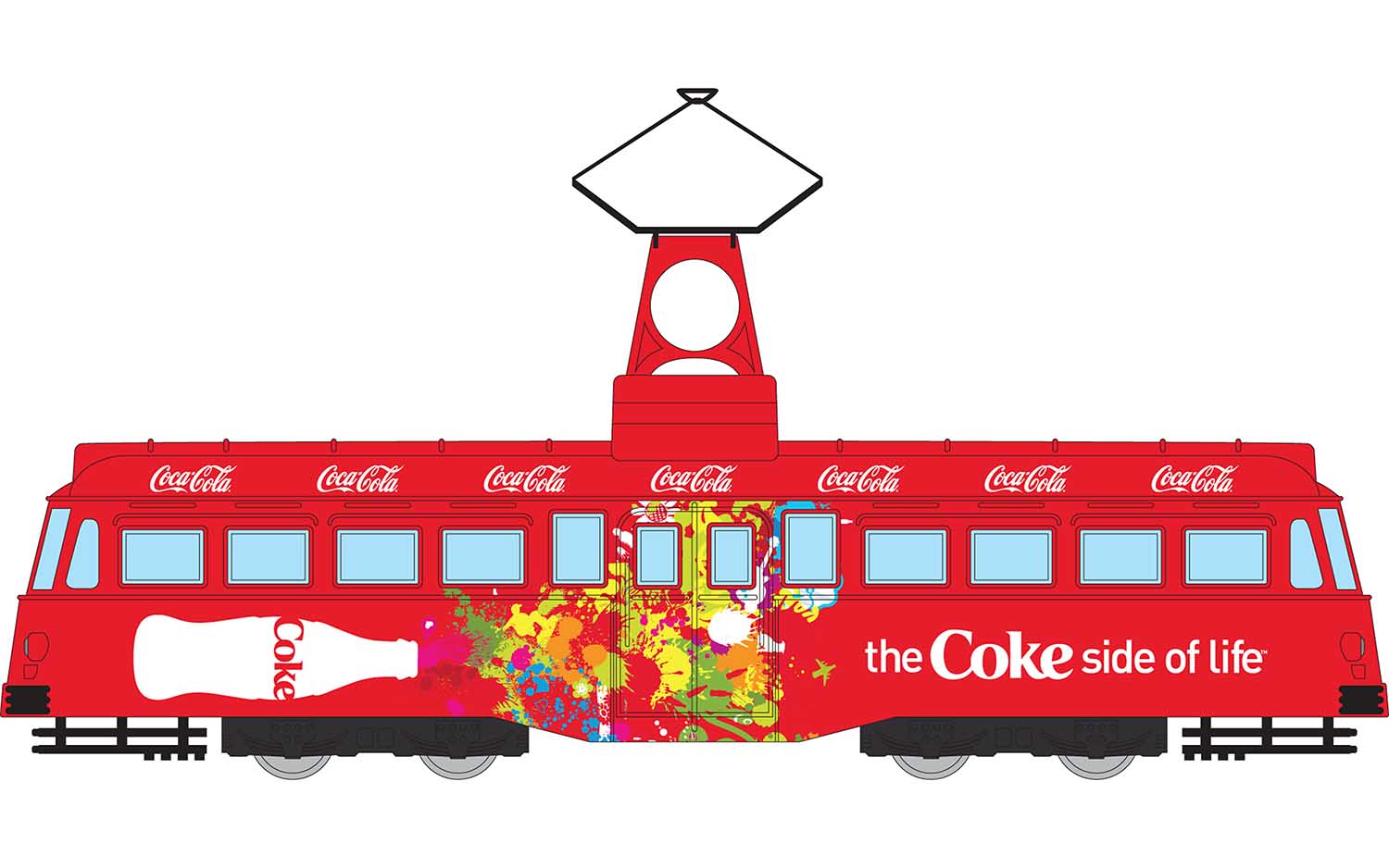 SINGLE DECKER TRAM "COCA-COLA" CORGI 1/76°