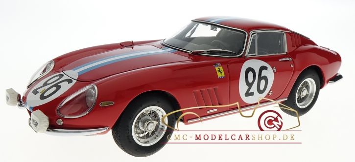 FERRARI 275 GTB/C 24H DU MANS 1966 GIAMPIERO BISCALDI / MICHEL DE BOURBON #26 CMC 1/43°