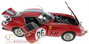 FERRARI 275 GTB/C 24H DU MANS 1966 GIAMPIERO BISCALDI / MICHEL DE BOURBON #26 CMC 1/18°