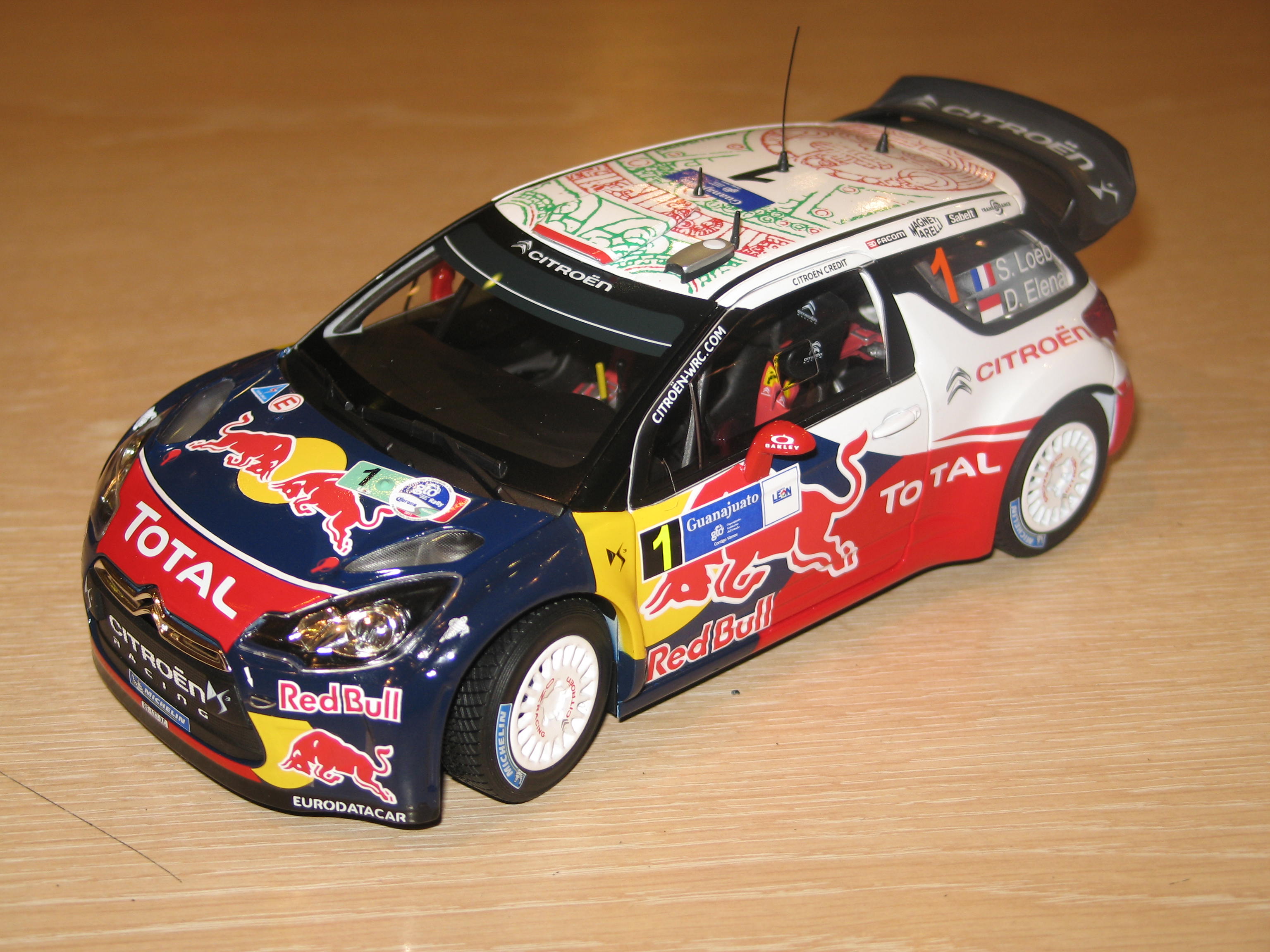 CITROEN DS3 WRC RALLYE DU MEXIQUE 2011 NOREV 1/18°