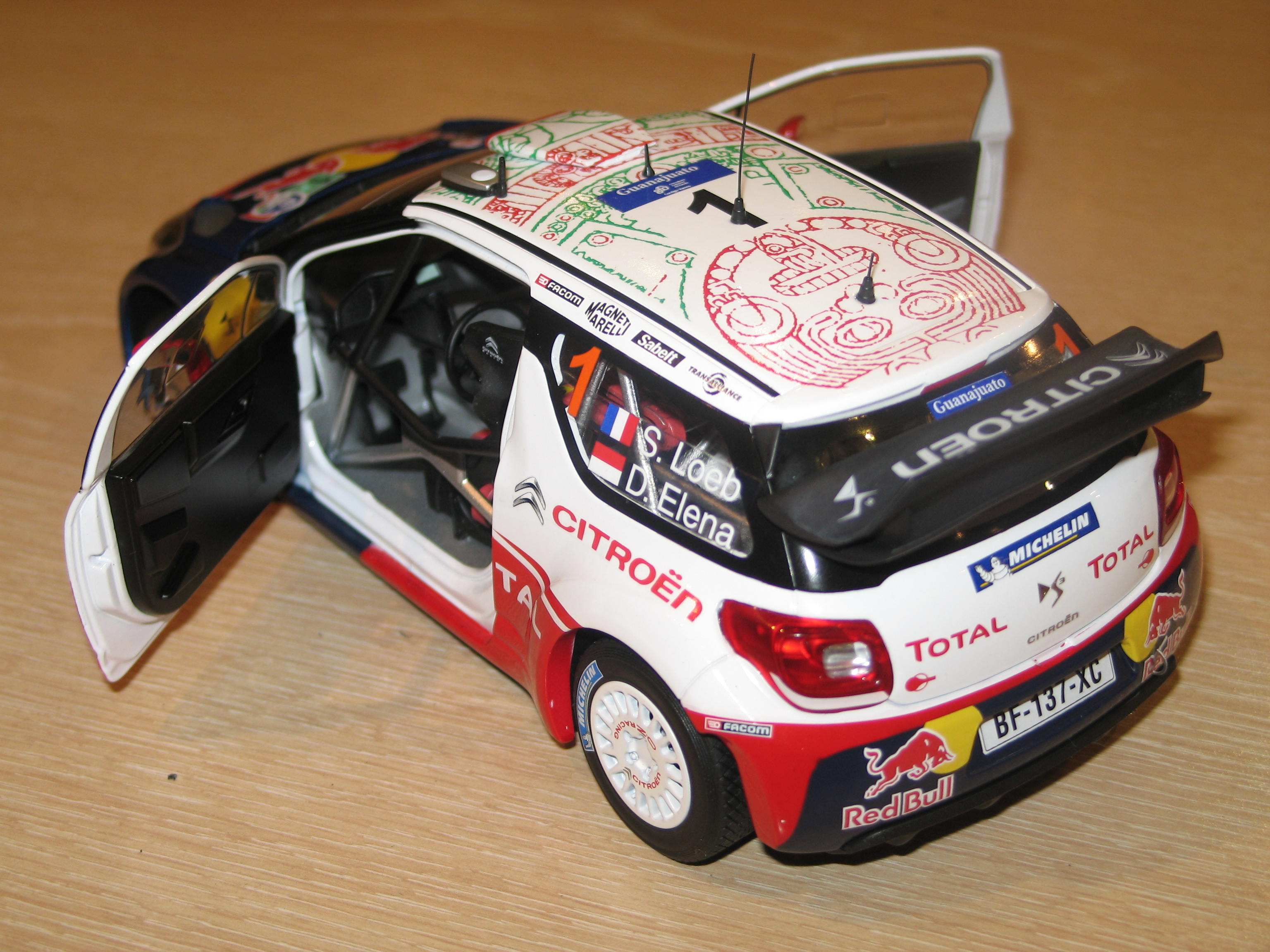 CITROEN DS3 WRC RALLYE DU MEXIQUE 2011 NOREV 1/18°