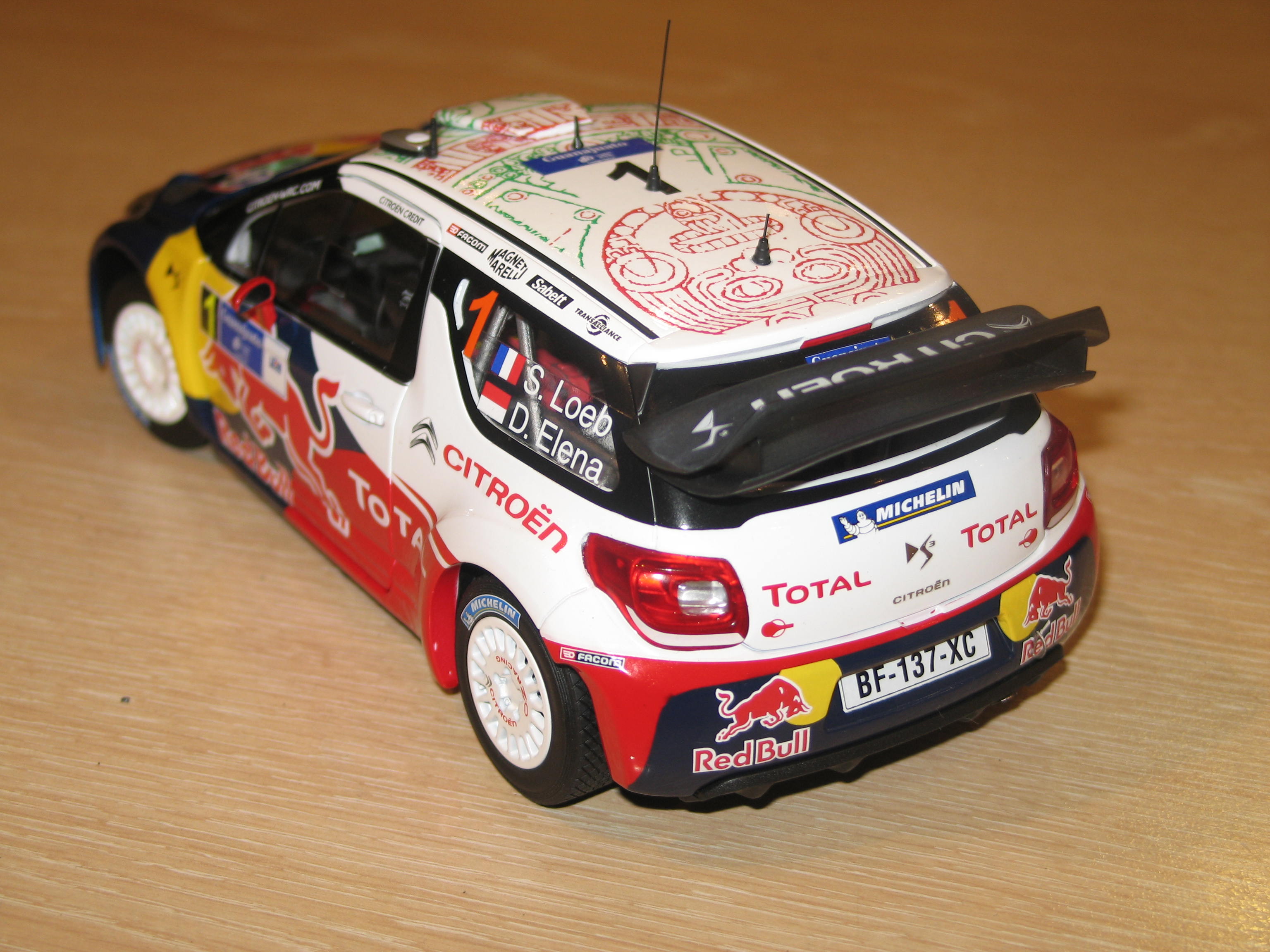 CITROEN DS3 WRC RALLYE DU MEXIQUE 2011 NOREV 1/18°