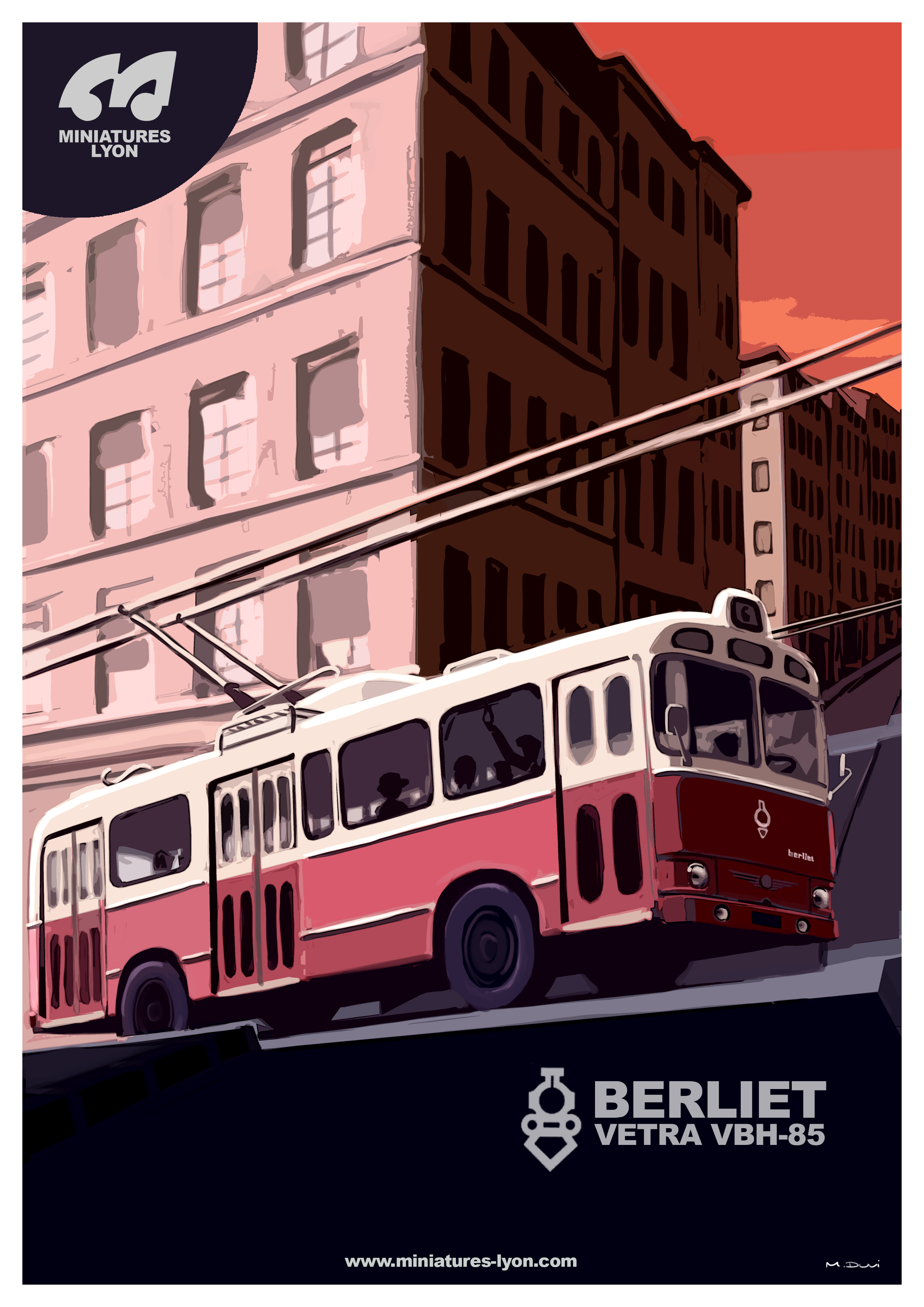BERLIET VETRA VA3B2 POSTER BY L'AT'LIER 30x40CM
