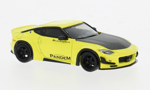 Nissan Z LB Nation Works Ikazuchi Yellow Mini GT 1/64°