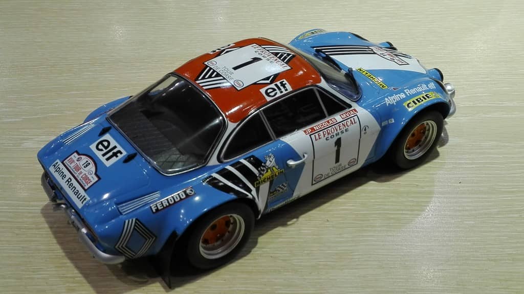 Miniature Renault Alpine A110 1800 N°18 - Rallye De Monte Carlo 1973