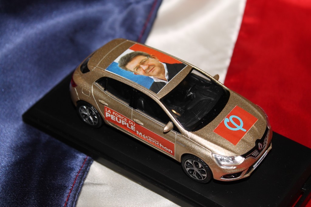 RENAULT MEGANE IV MELENCHON 2017 MINIATURES-LYON 1/43°