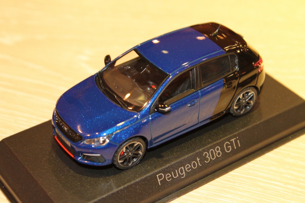 PEUGEOT 308 GTI 2017 BLEU/NOIR NOREV 1/43°