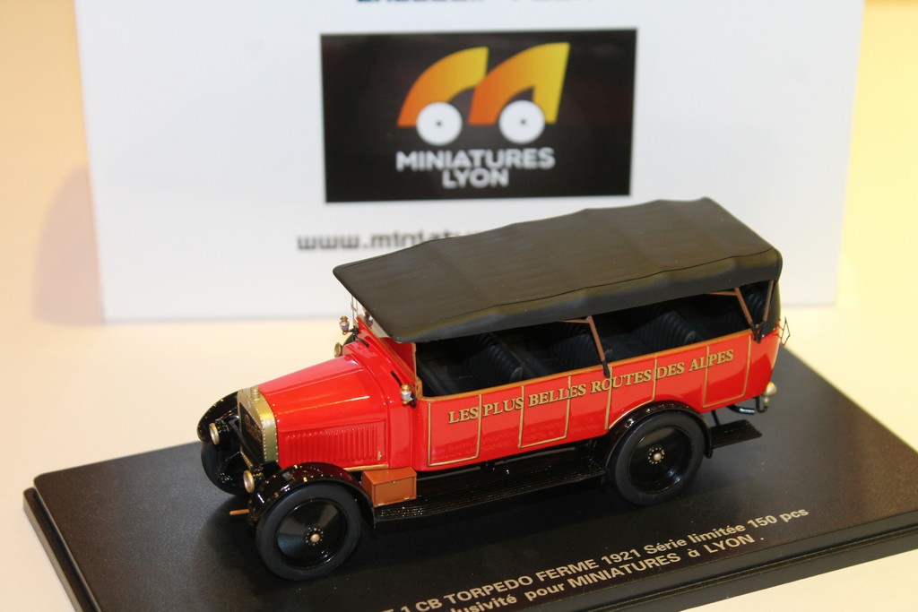 BERLIET 1CB 1921 CHAR A BANC MINIATURES LYON 1/43°