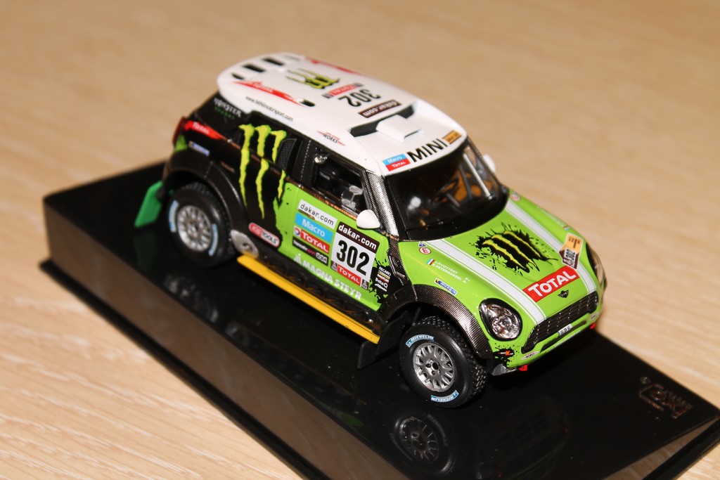 MINI ALL 4 N°302 WIN DAKAR 2013 IXO 1/43°