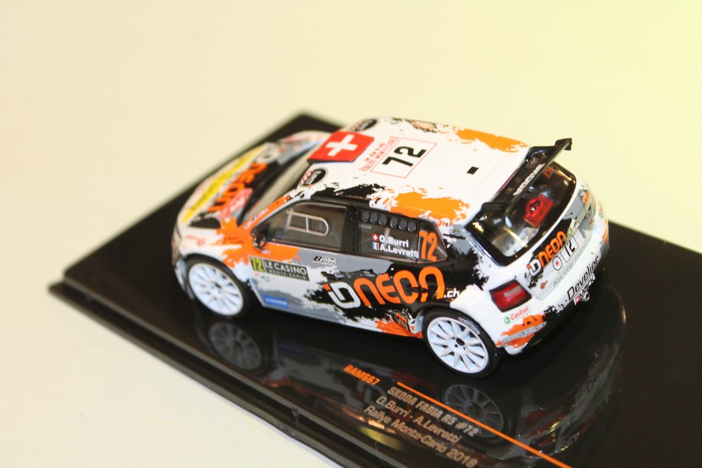 SKODA FABIA R5 MC 2018 N°72 IXO 1/43°