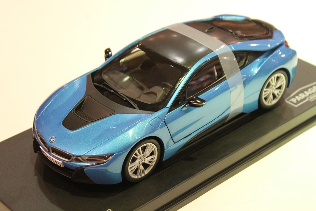 BMW I8 BLEU 2015 PARAGON 1/18°