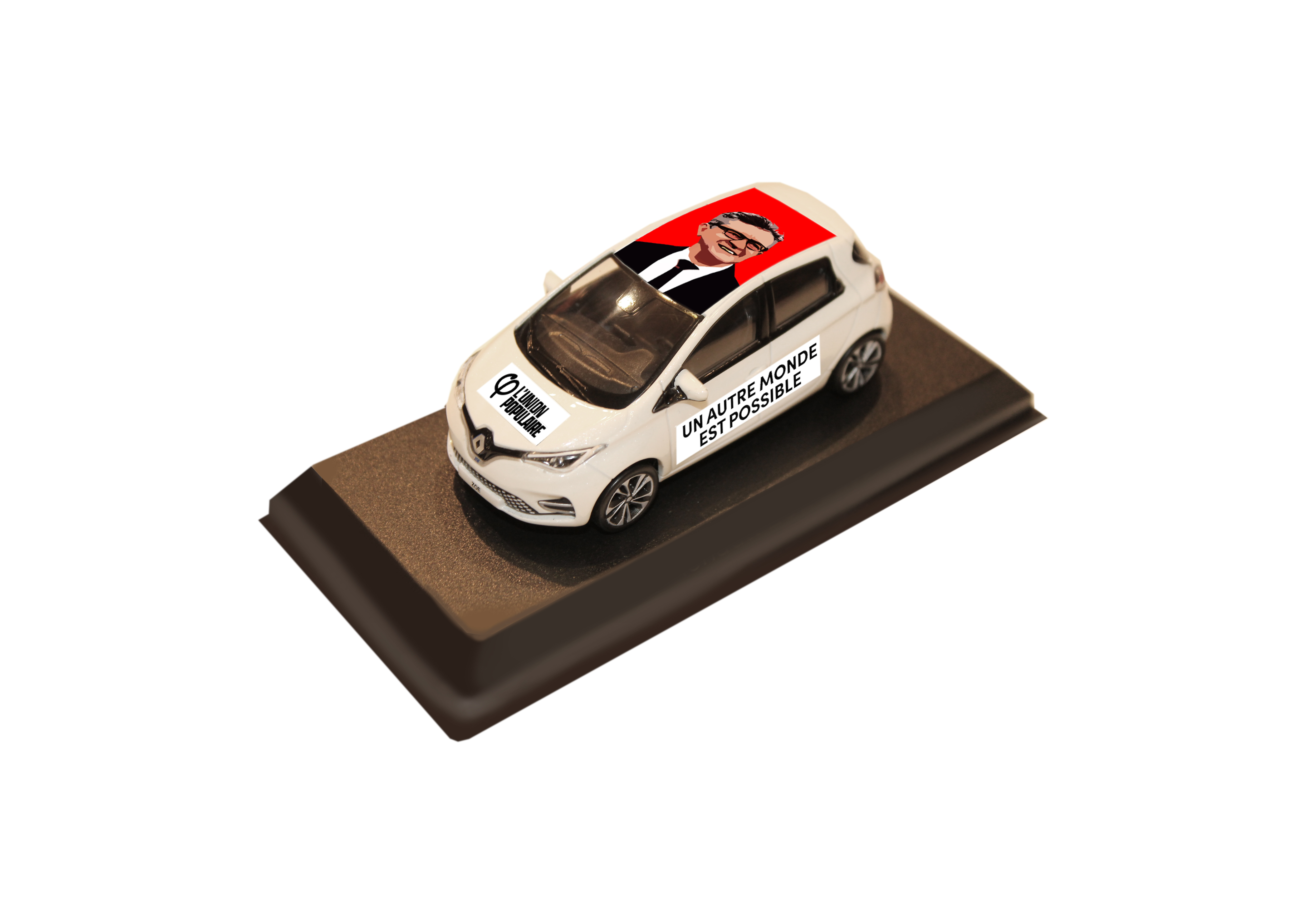 RENAULT ZOE PRESIDENTIELLE 2022 JEAN-LUC MELENCHON MINIATURES LYON