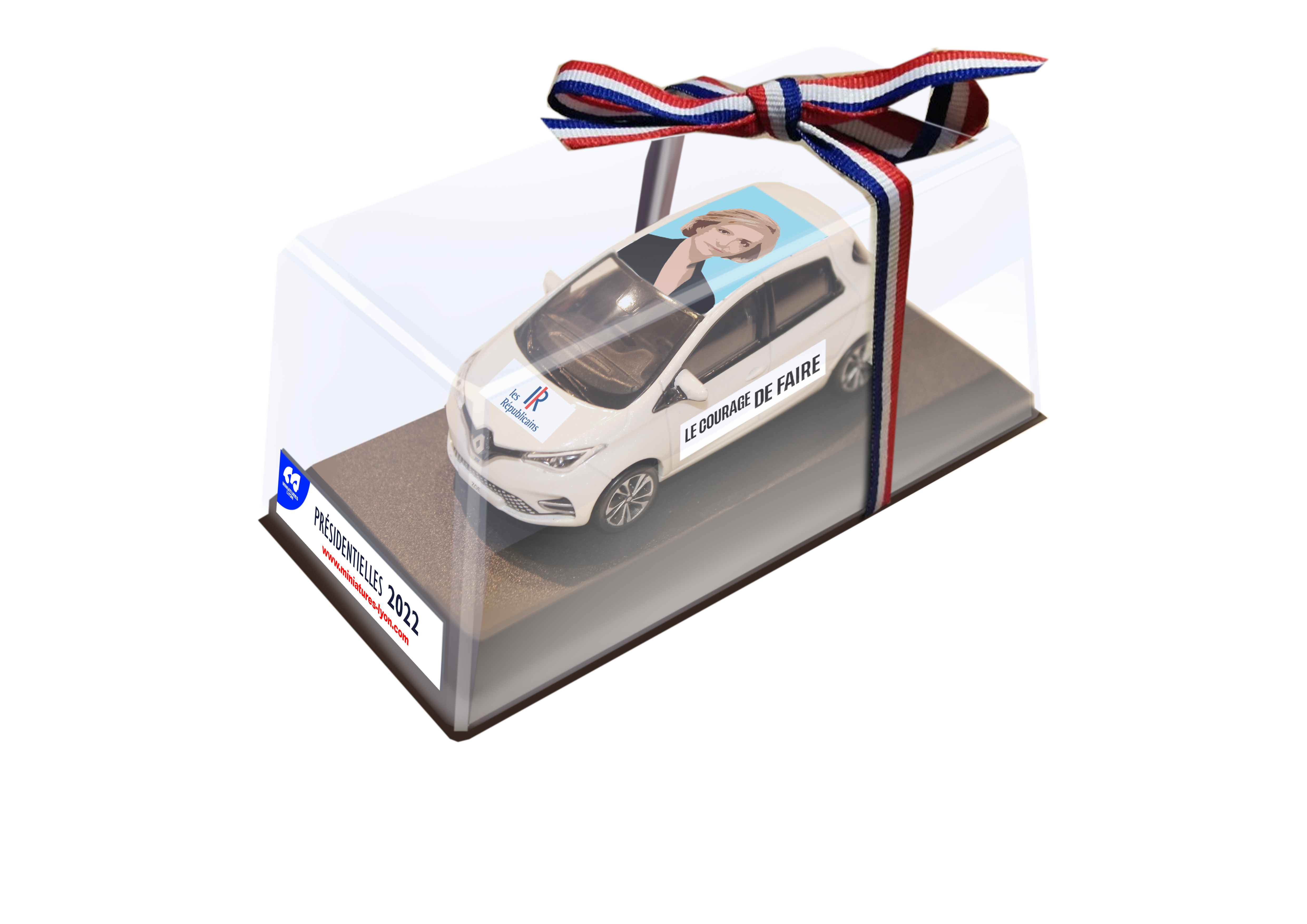 RENAULT ZOE PRESIDENTIELLE 2022 VALERIE PECRESSE MINIATURES LYON